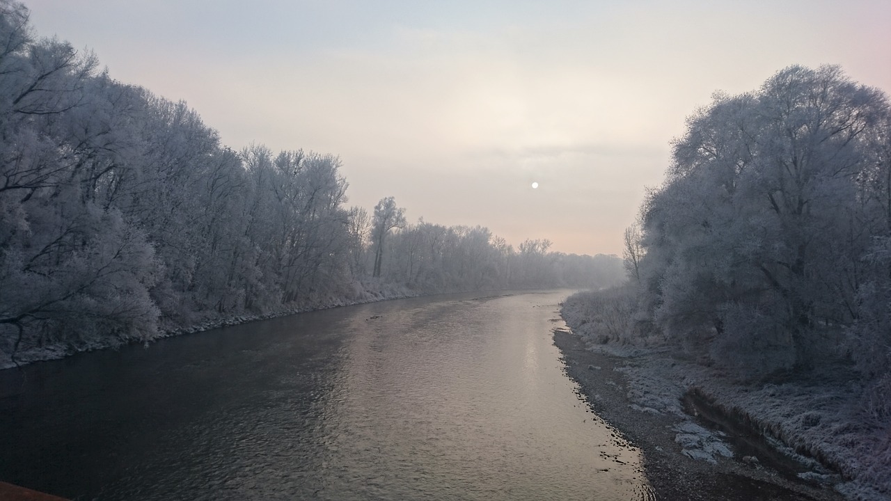 Image - isar winter landscape winter trees