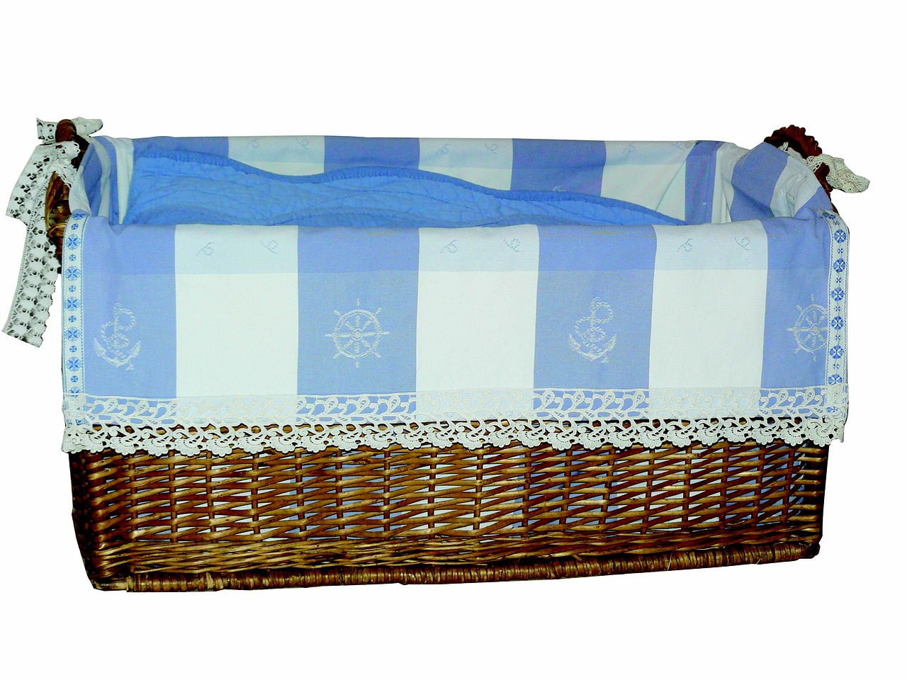 Image - blue basket malle wicker