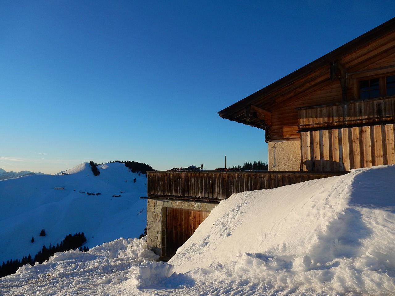 Image - alm mountains winter snow austria