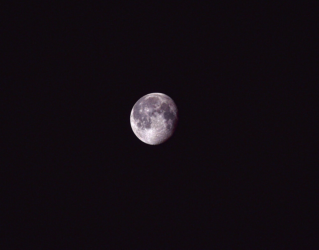 Image - waning gibbous march moon moon