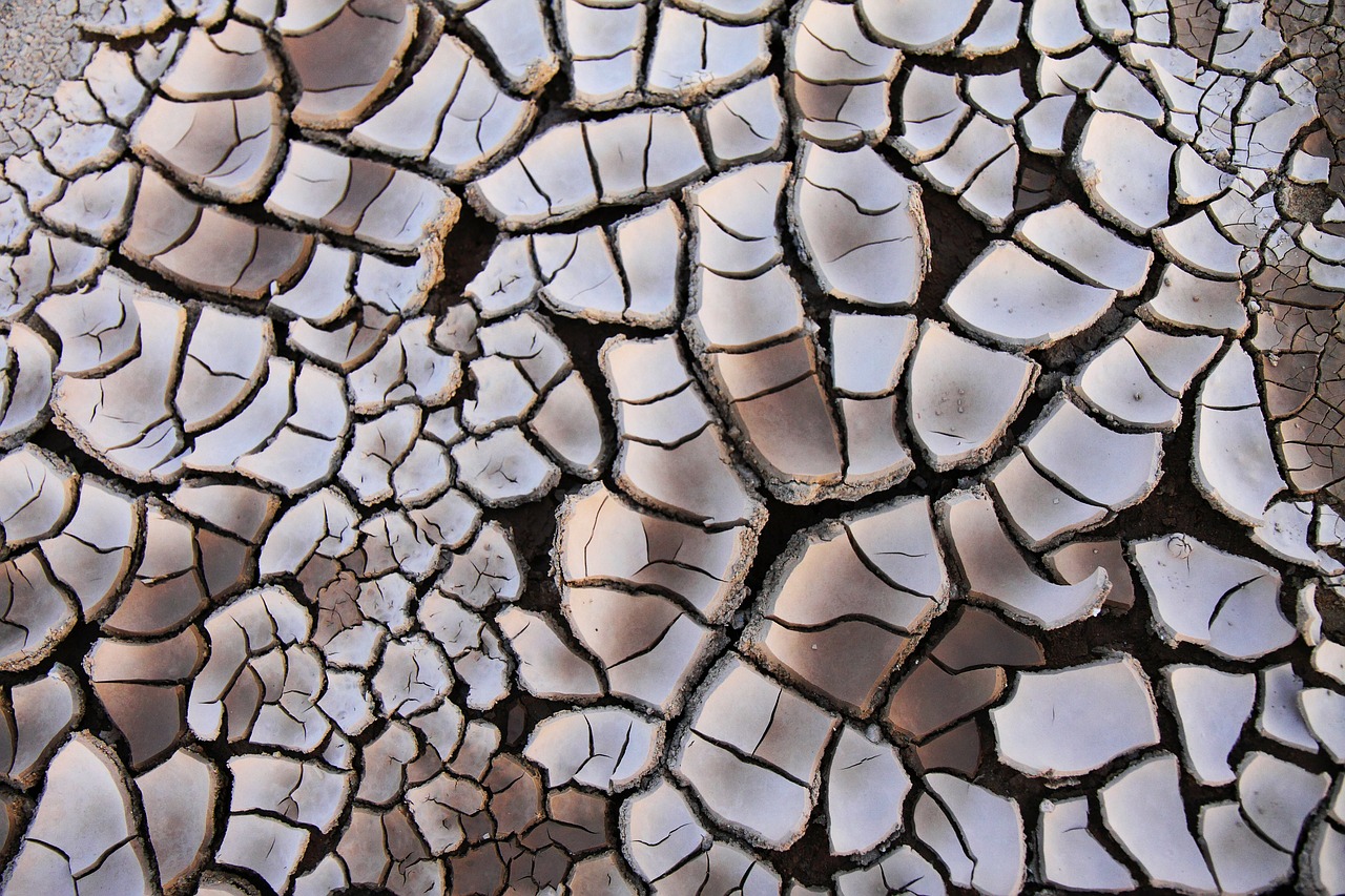 Image - background clay cracked drought