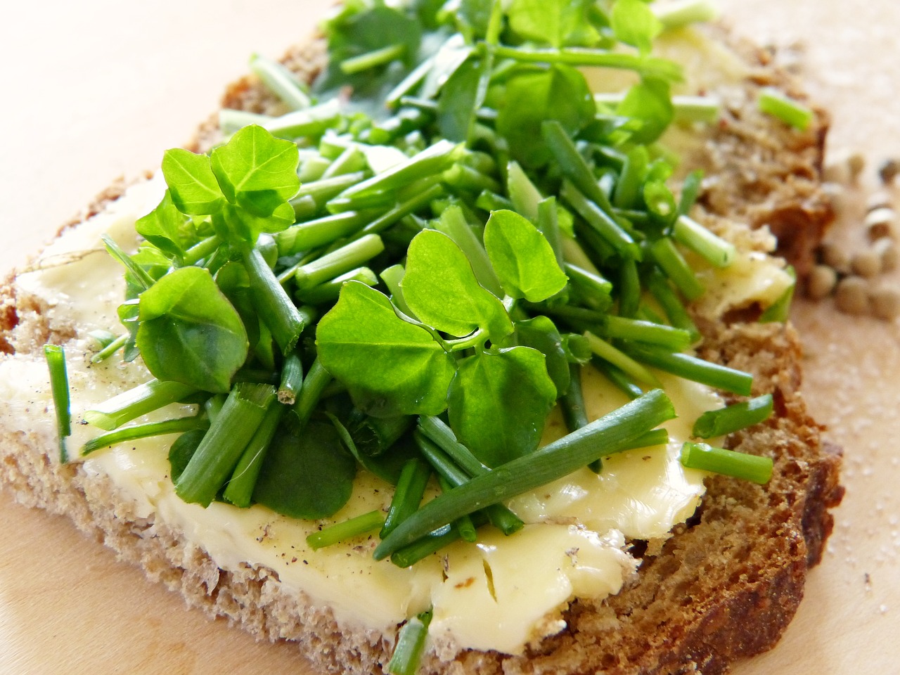 Image - watercress chives bread and butter