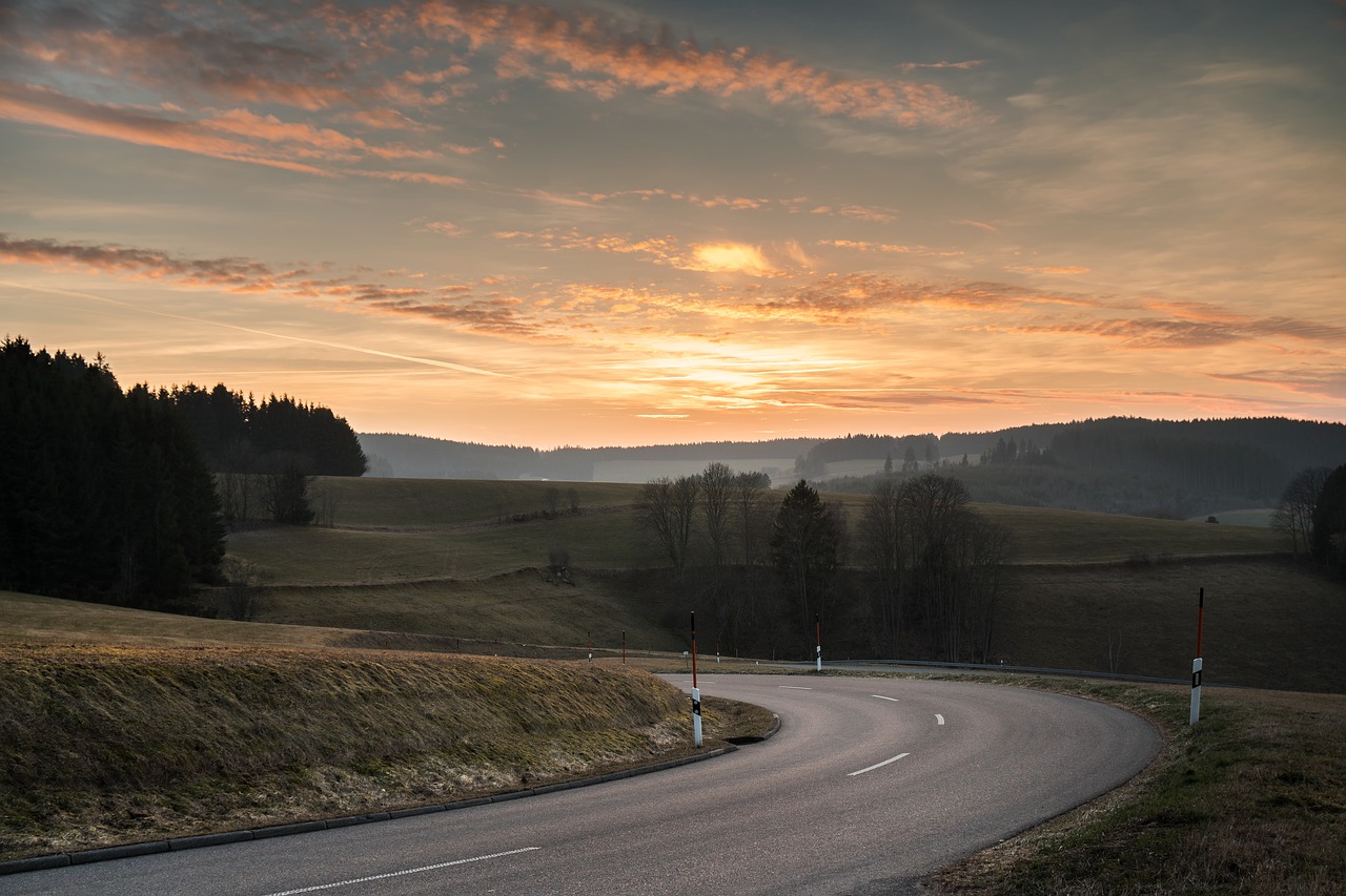 Image - sunset sky abendstimmung spring