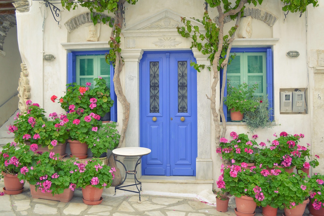 Image - greek island door tinos island pyrgos