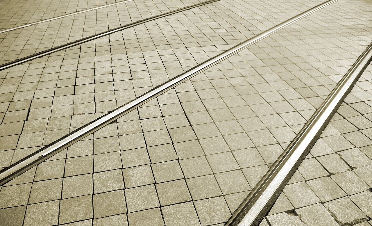 Image - track paving the tram