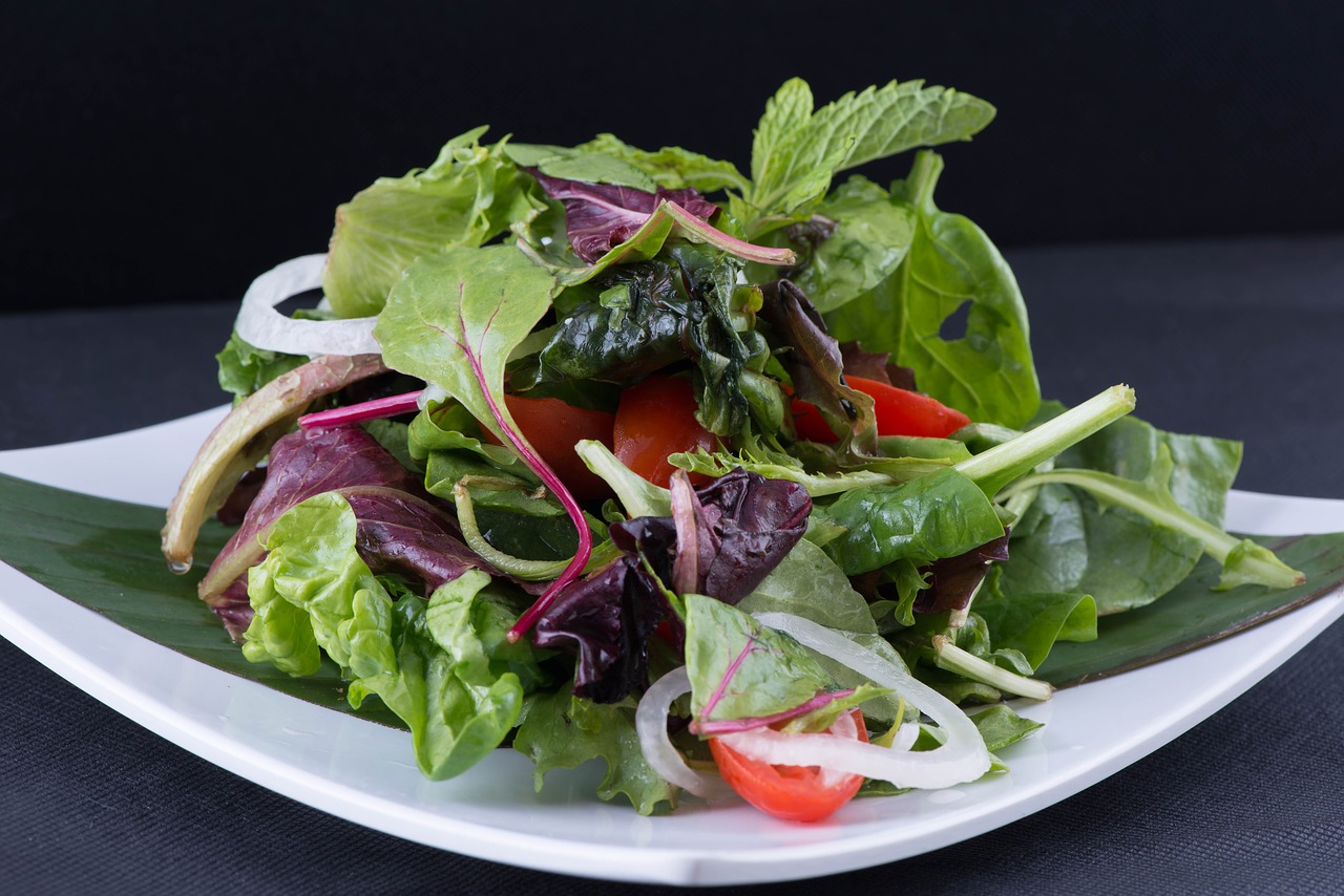 Image - salad food dish plate meal