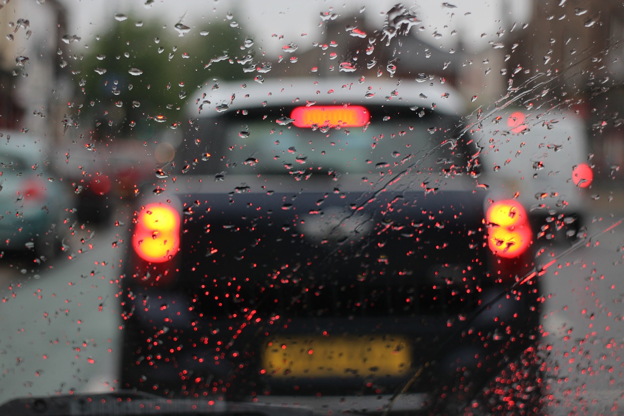 Image - car rain gloomy raindrop water