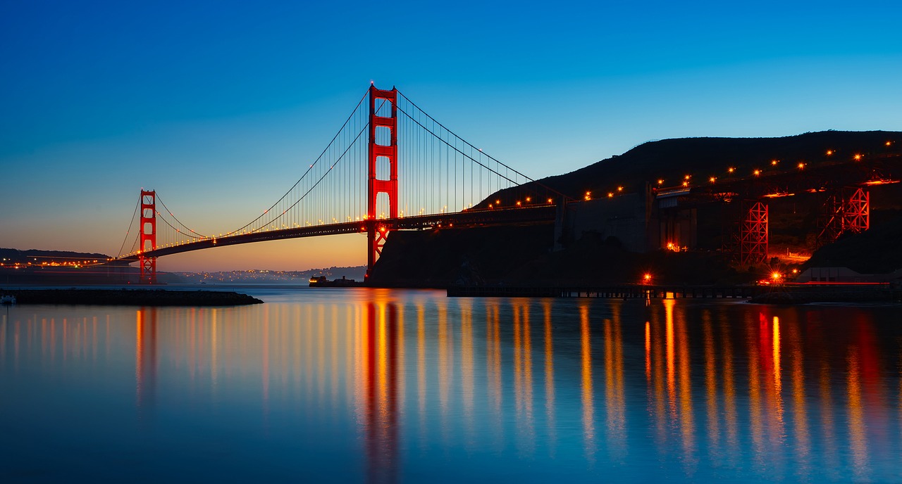 Image - panorama golden gate bridge landmark