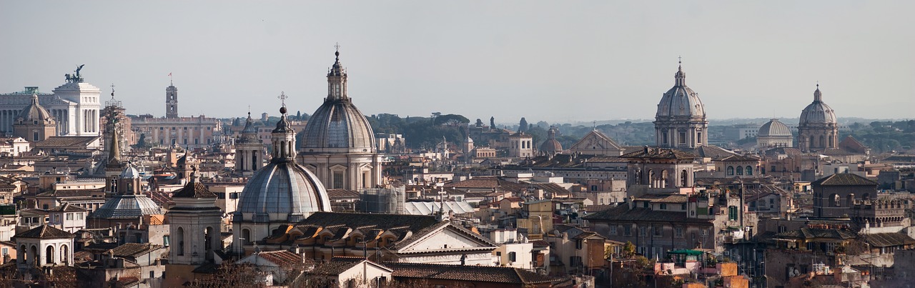 Image - panorama rome italy church dome