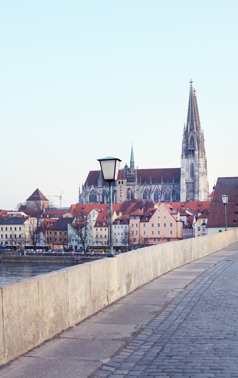 Image - regensburg bridge danube city