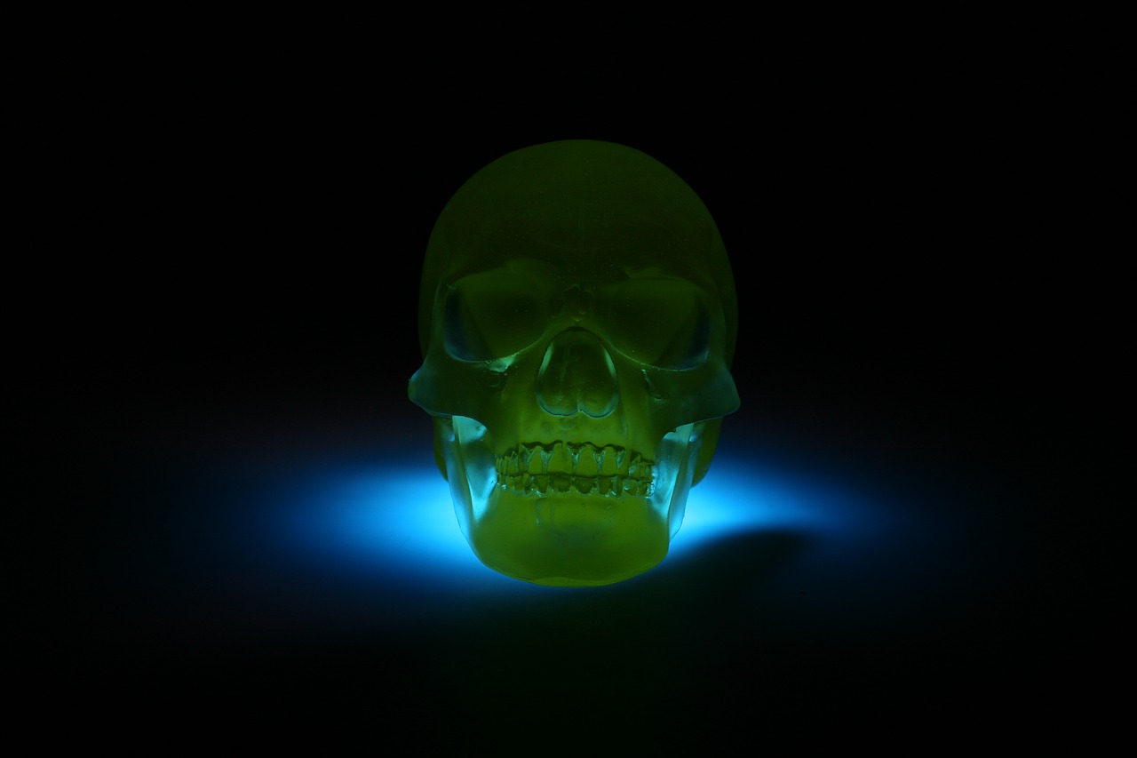 Image - skull glass sculpture