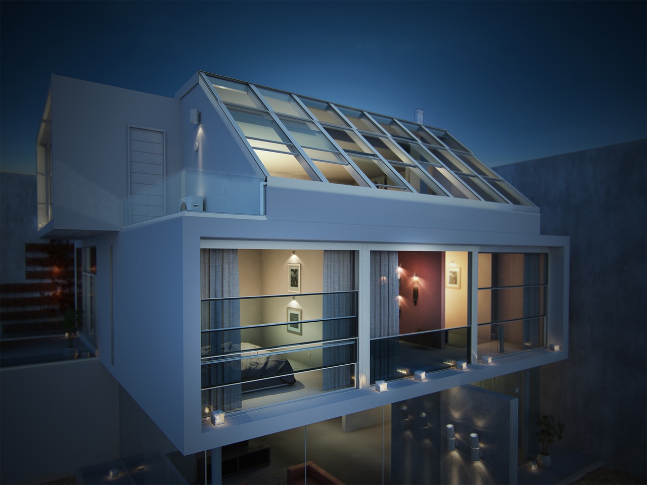 Image - villa roof 3d photorealism