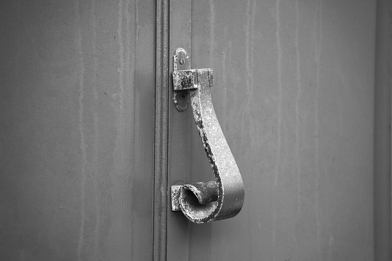 Image - knocker door metal city