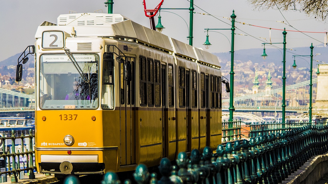 Image - budapest tram city stadsfoto