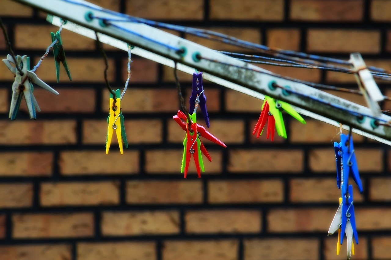 Image - clothespins clothes line hang