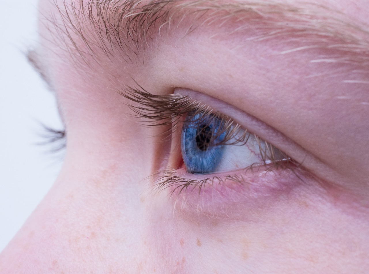 Image - eye female blue blue eye portrait