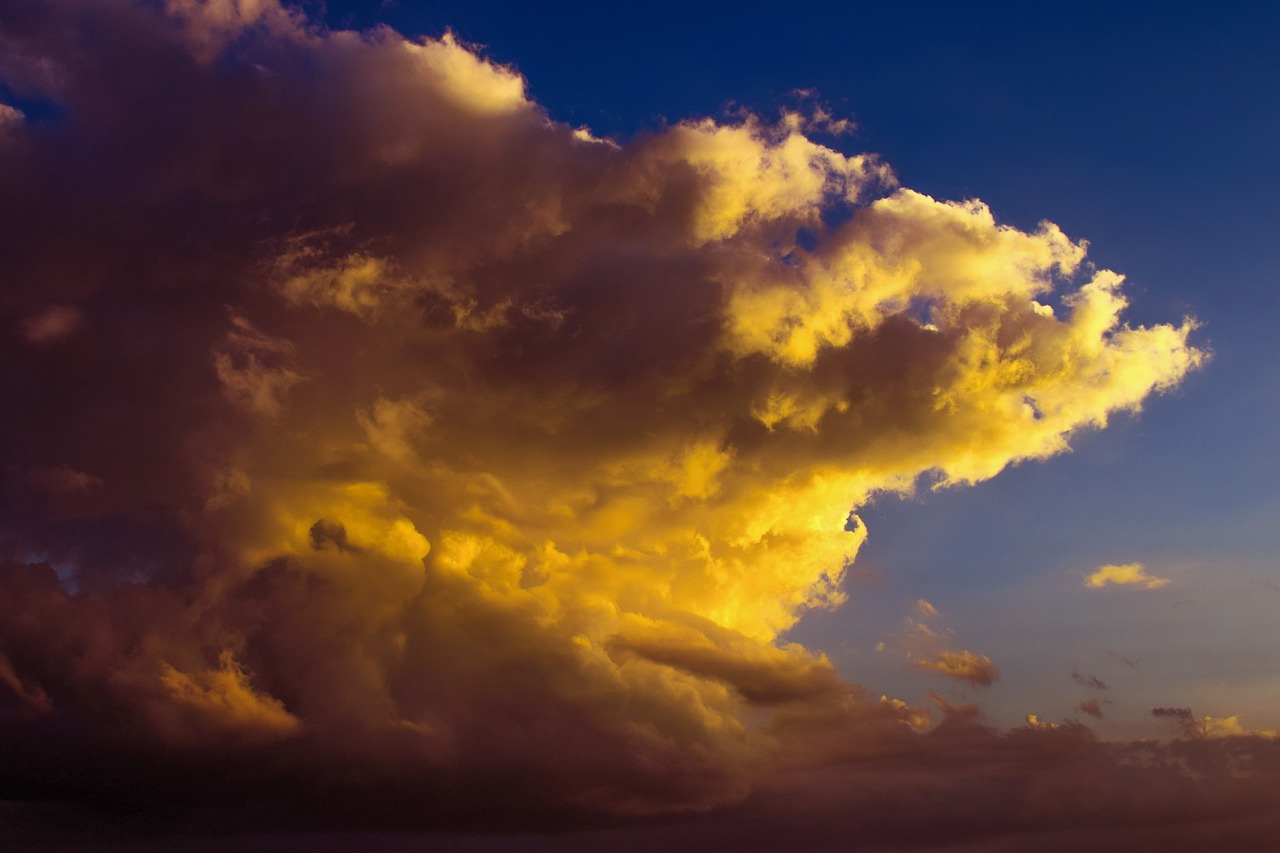 Image - sky clouds dramatic fire nature