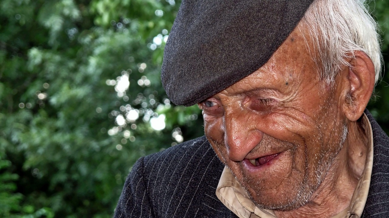 Image - old man poor aged person happiness