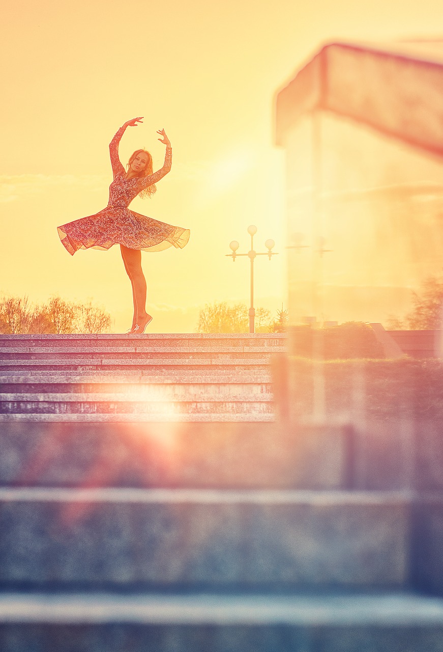 Image - dance silhouette sun ballerina