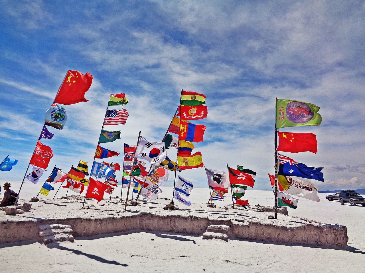 Image - the salar de uyuni uyuni flags