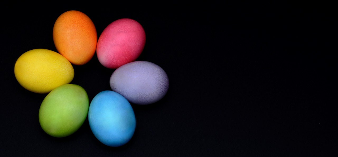 Image - easter eggs colorful easter