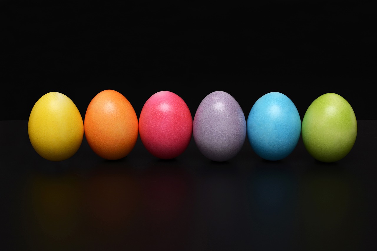 Image - easter eggs colorful easter
