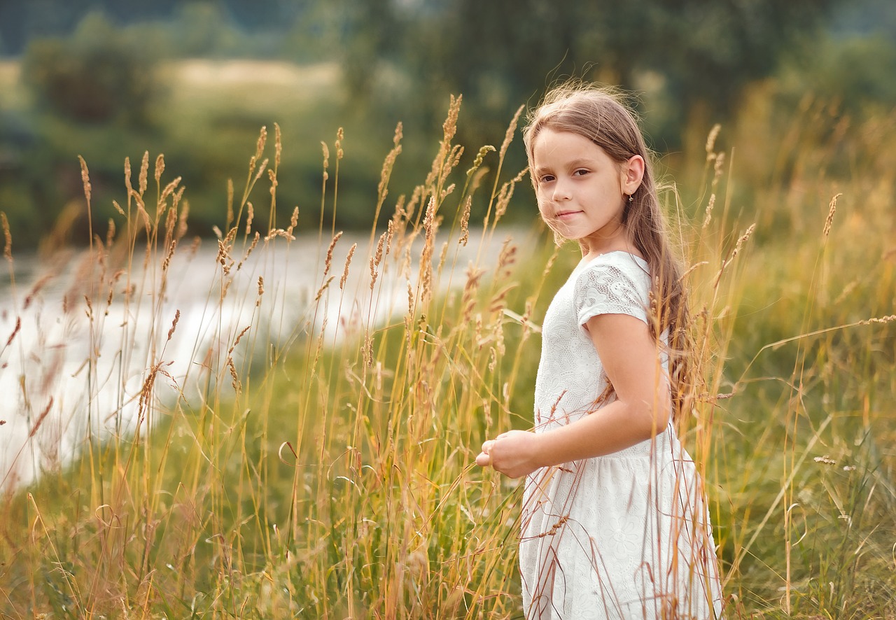 Image - baby summer field childhood girl