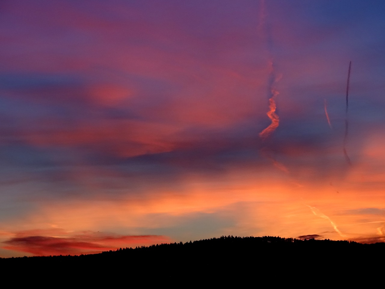Image - evening sky sunset farbenspiel