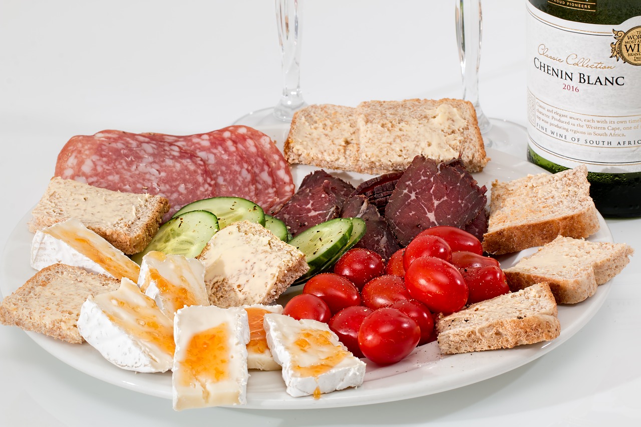 Image - food platter cheese salami