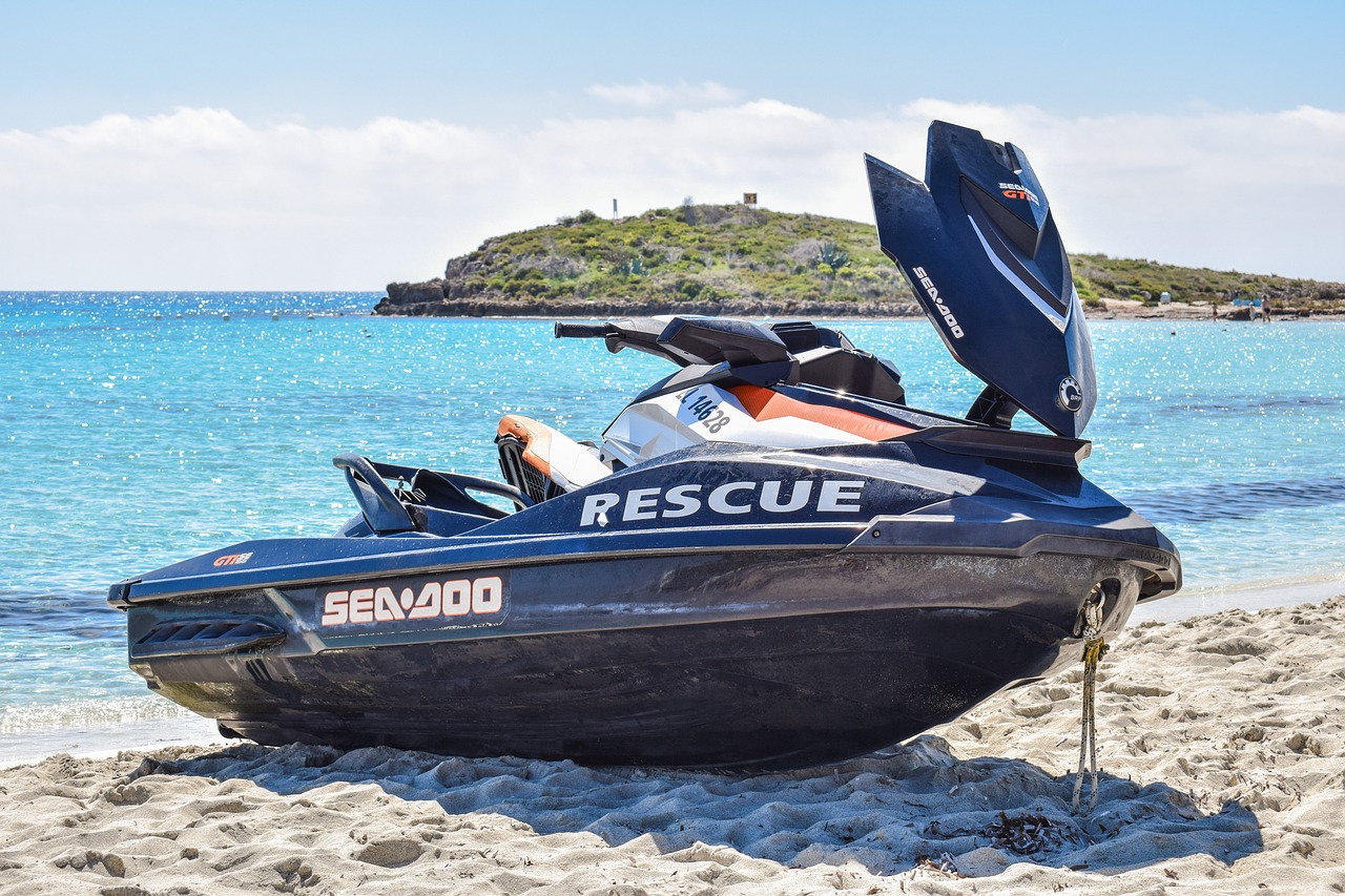 Image - jet ski rescue sea safety beach