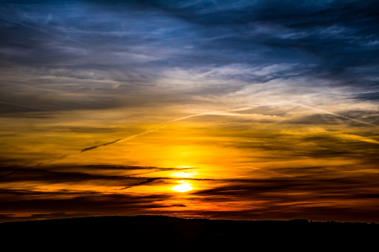 Image - sunset sun clouds bright cloud