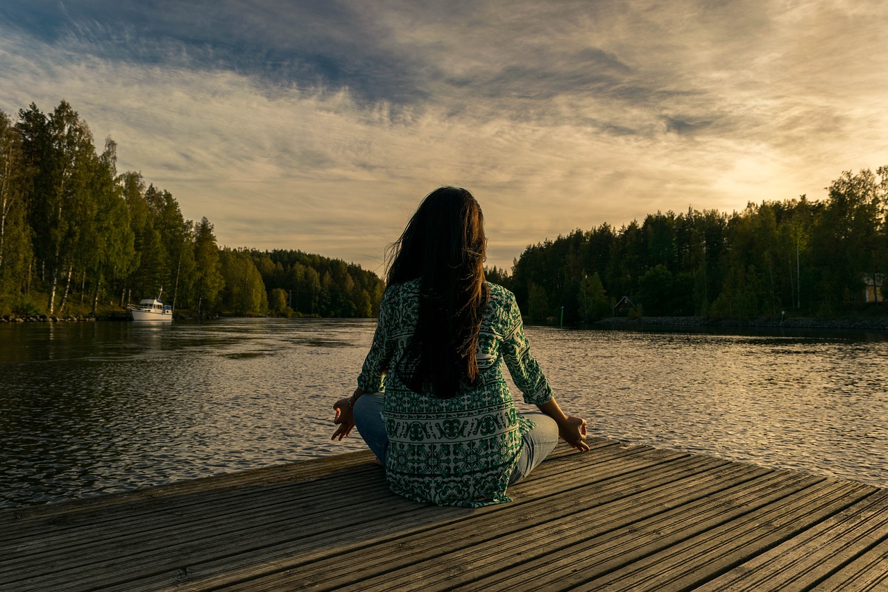 Image - yoga outdoor nature woman fitness