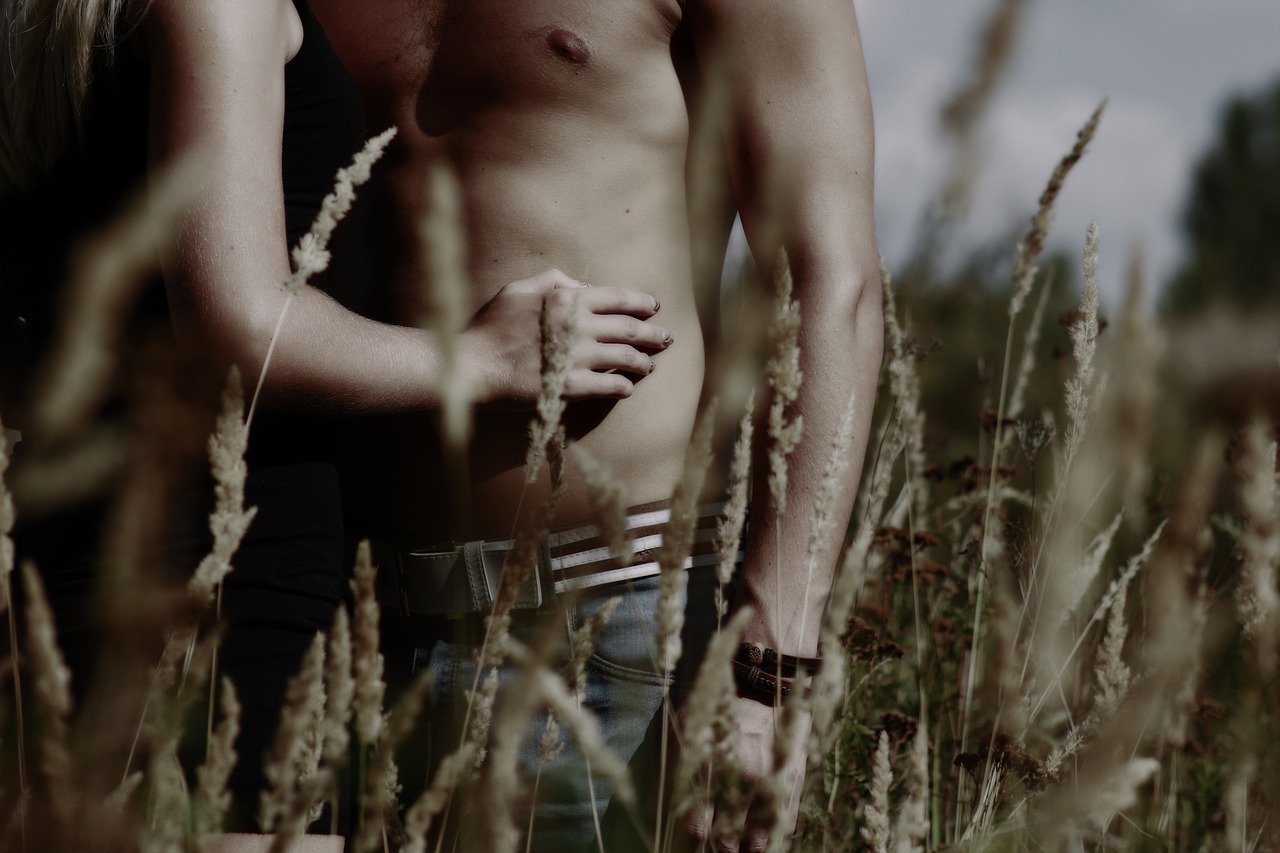Image - depth of field field grass man