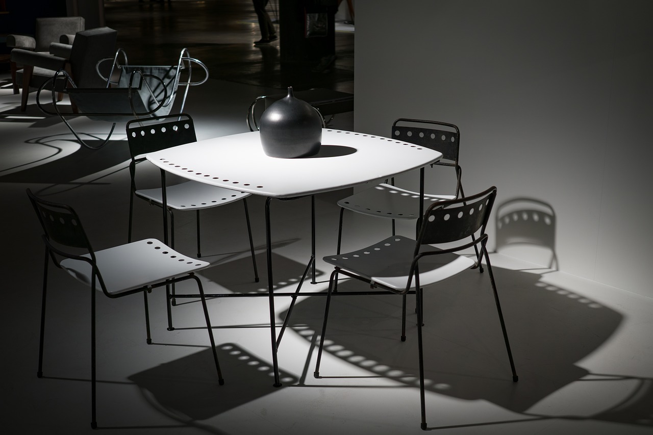 Image - black and white chairs contemporary