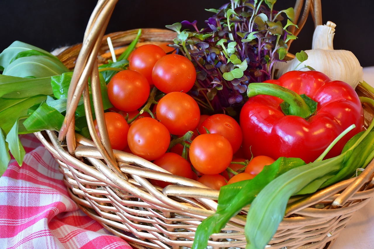 Image - vegetables basket purchasing market