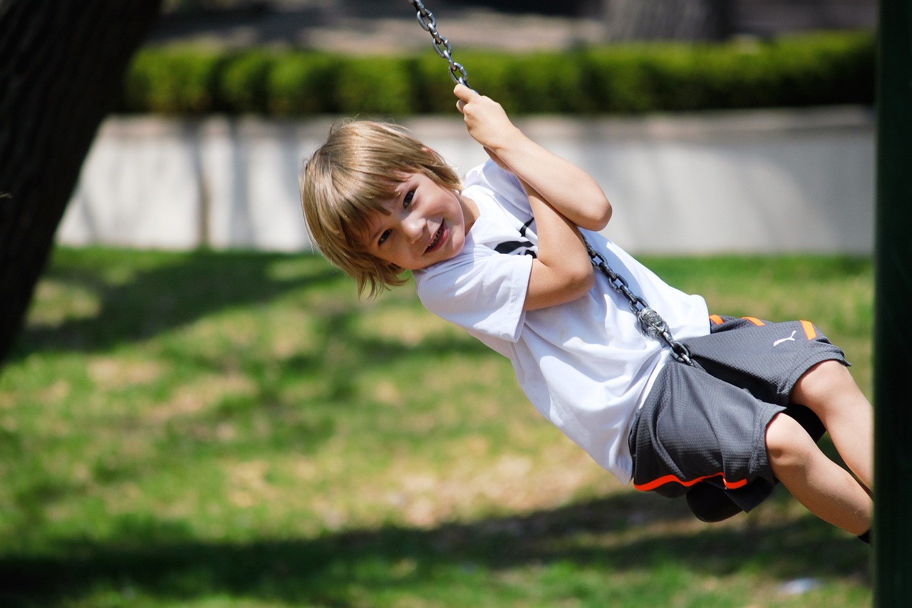 Image - swing boy summer child fun happy