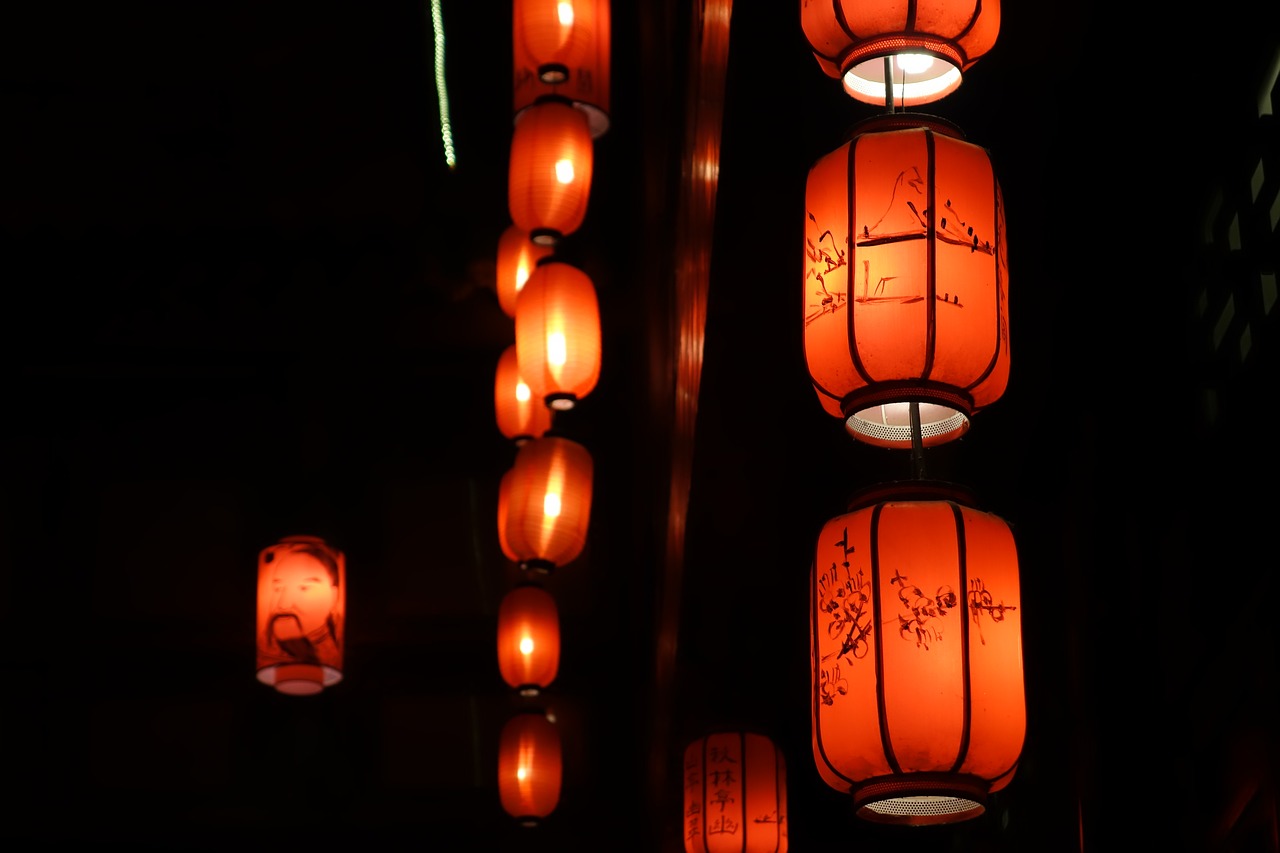 Image - lantern night view light evening