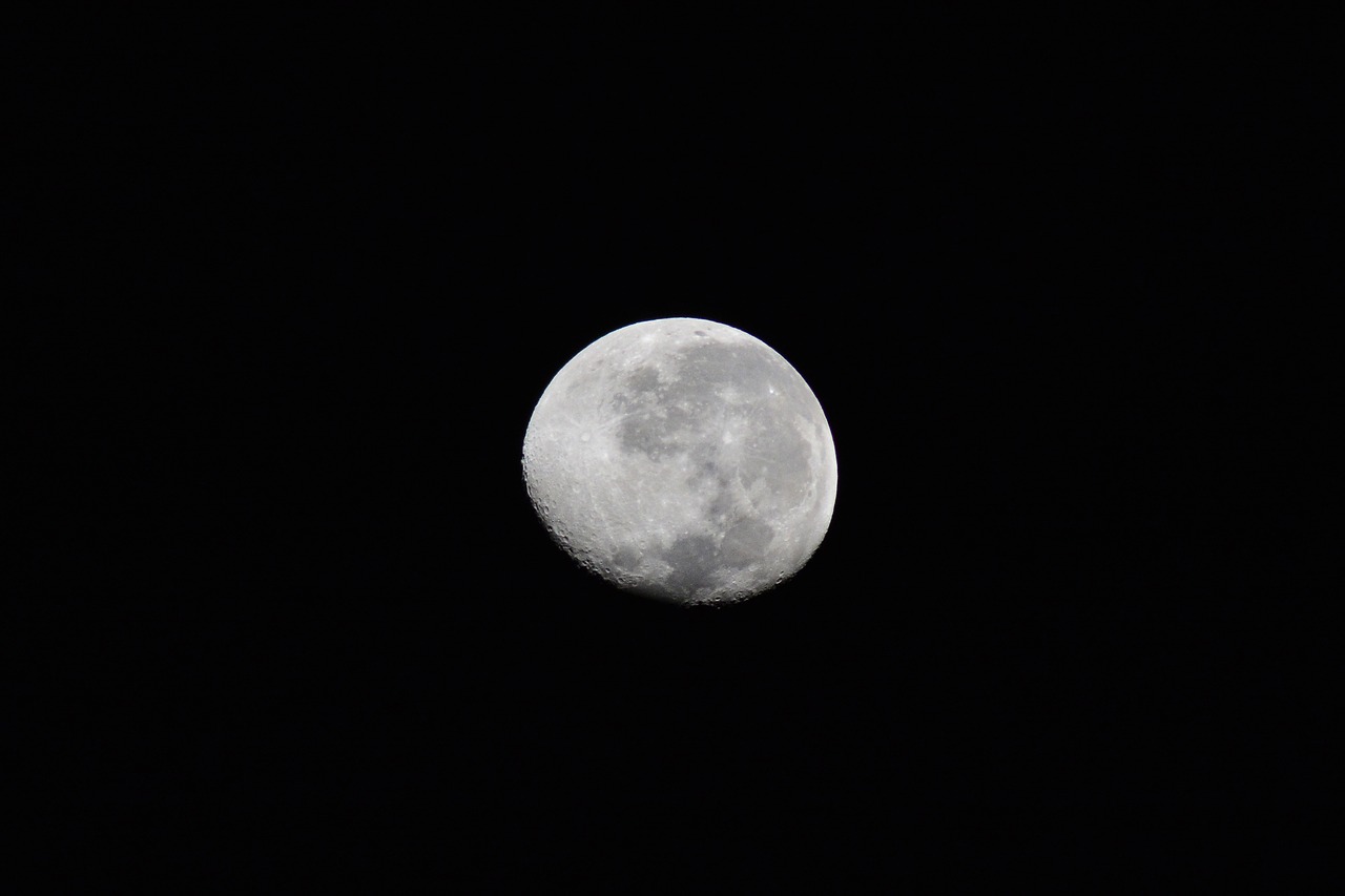 Image - moon lunar space night sky