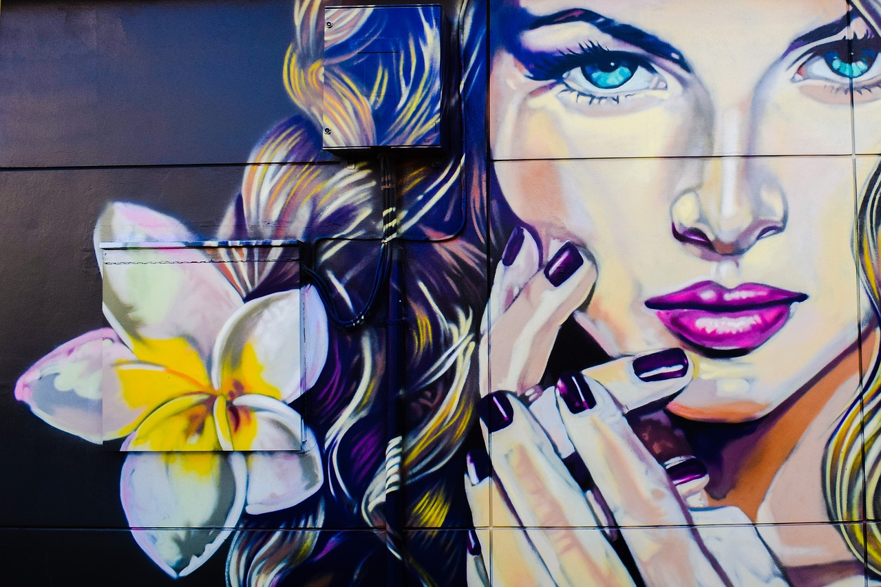 Image - femme fatale graffiti wall paint