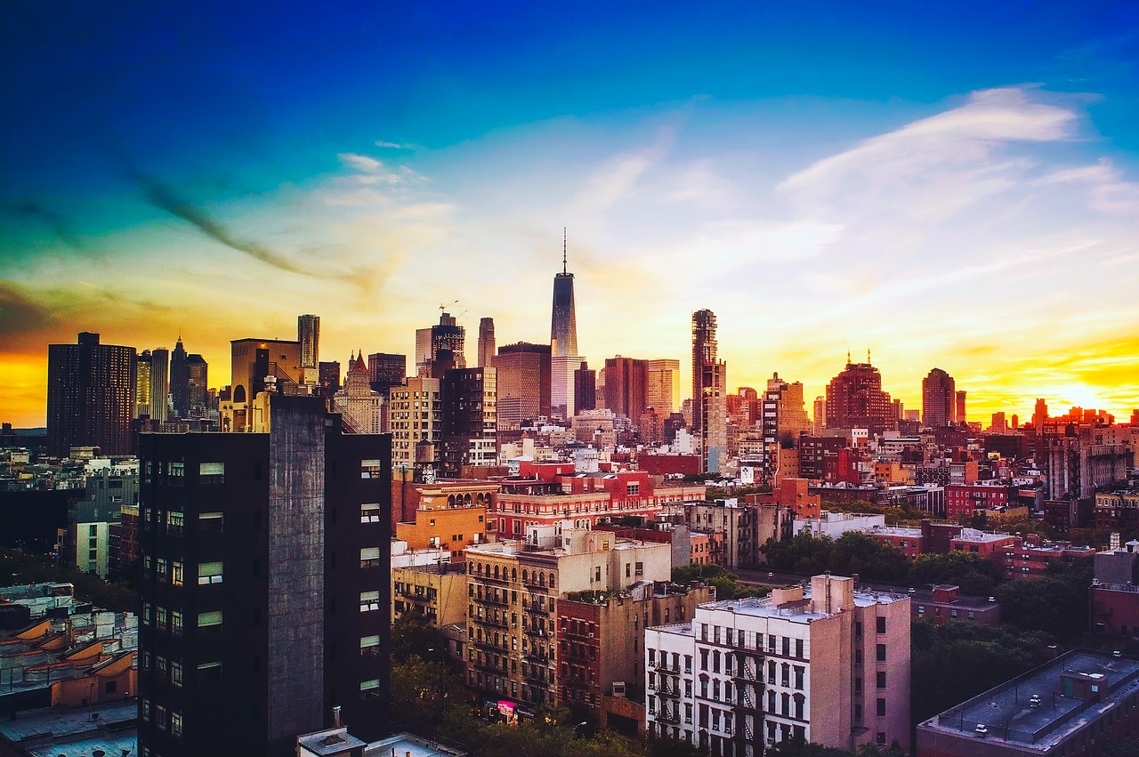 Image - chicago illinois sunset sky clouds