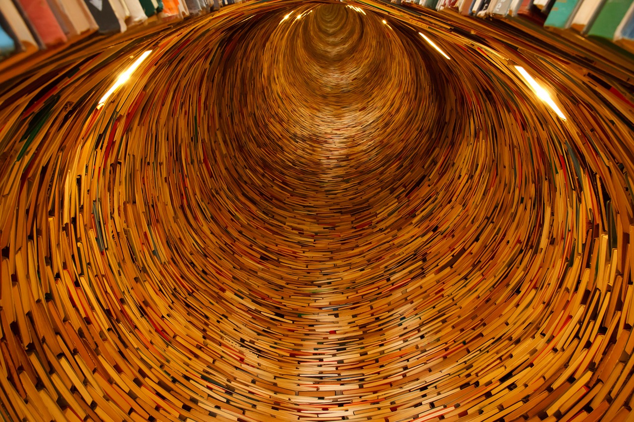 Image - books library knowledge tunnel