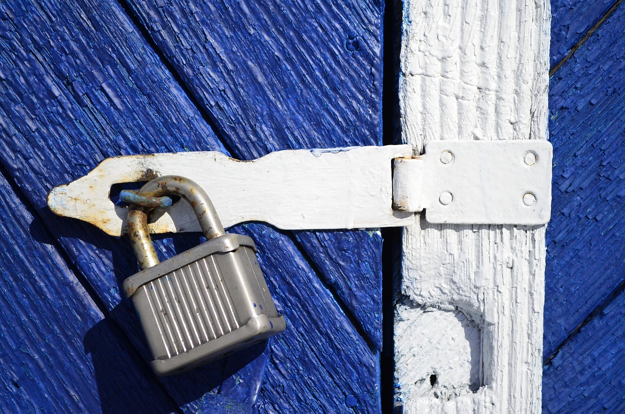 Image - castle door tree steel blue white