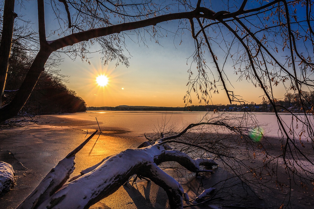 Image - winter lake snow ice cold