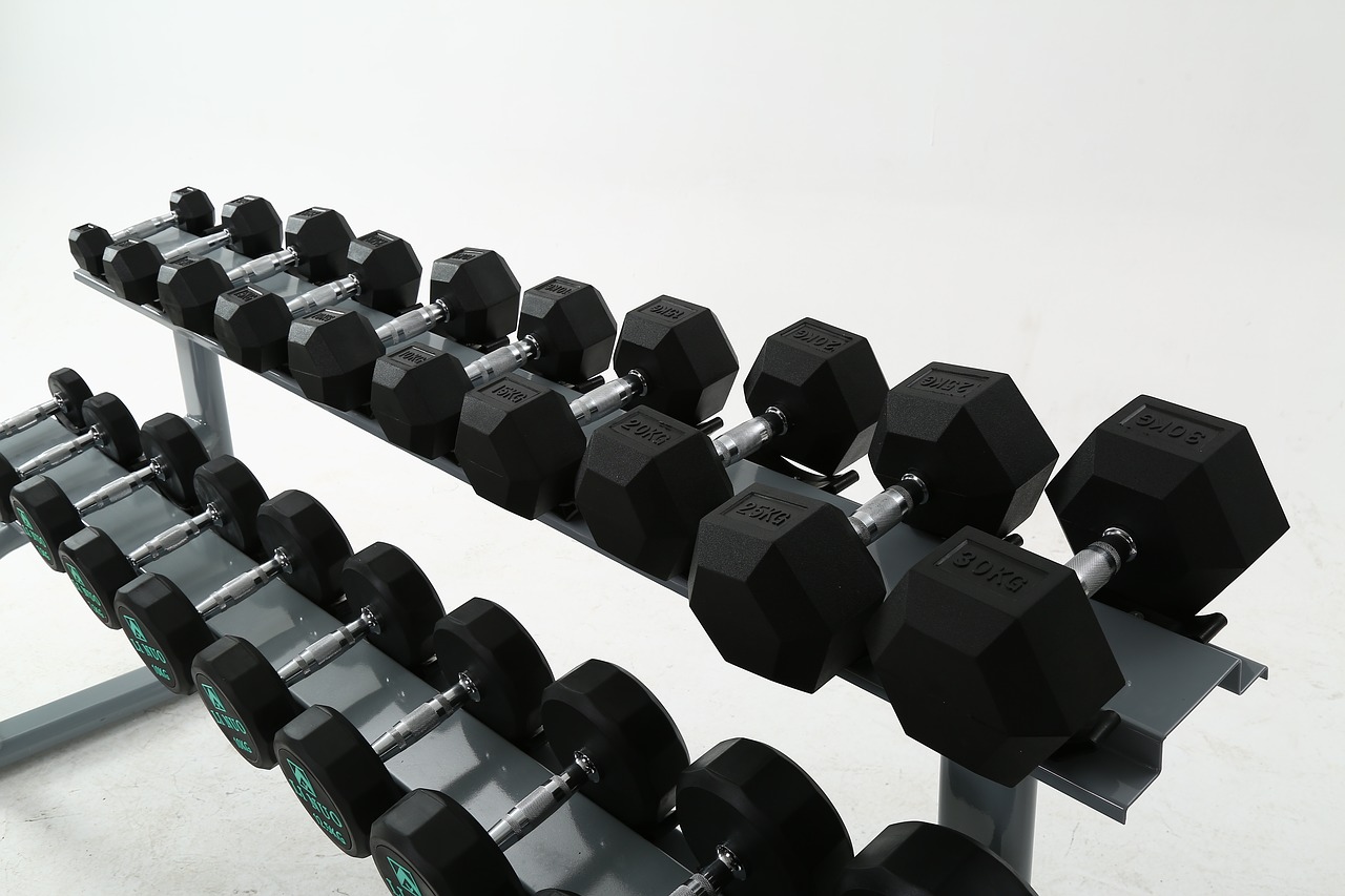 Image - fitness equipment dumbbell a pair of