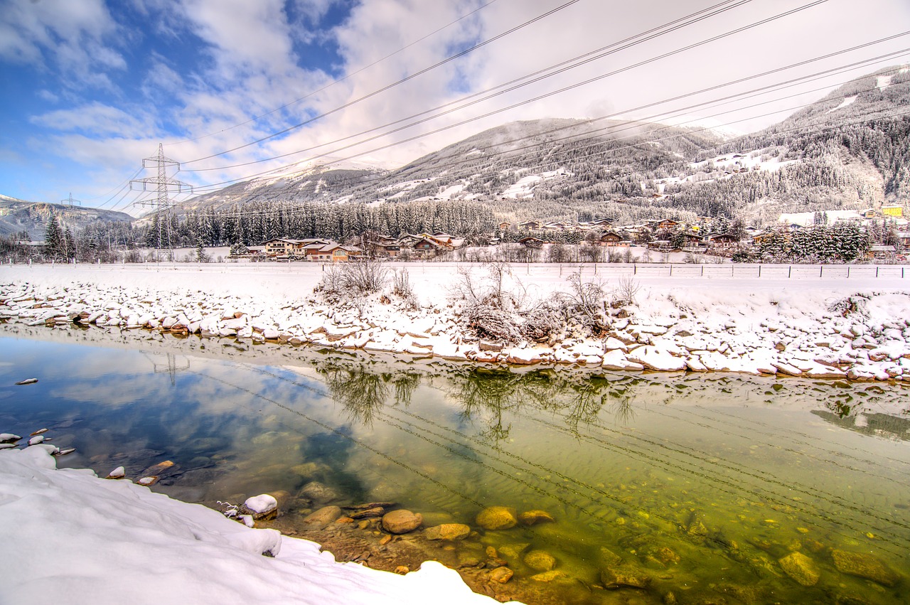 Image - river austria winter hdr cold