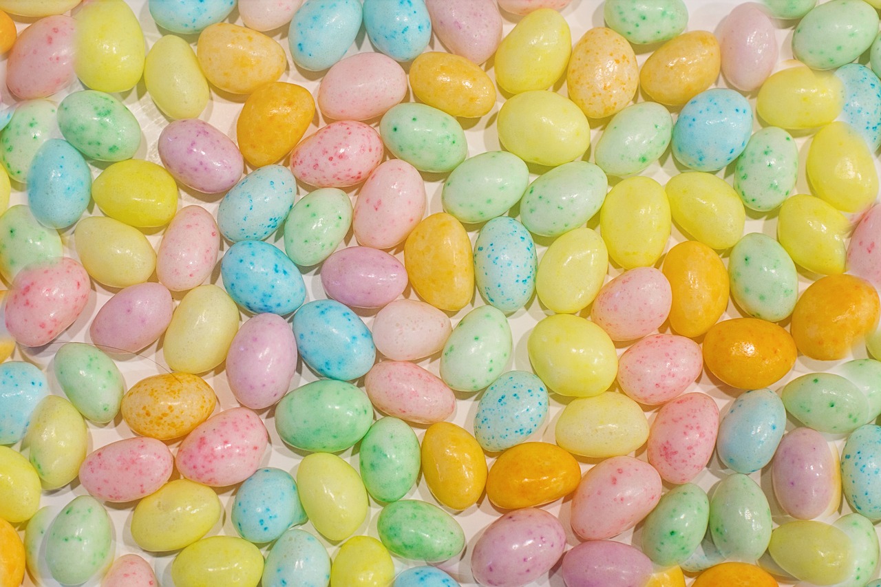Image - easter jelly beans candy pastels