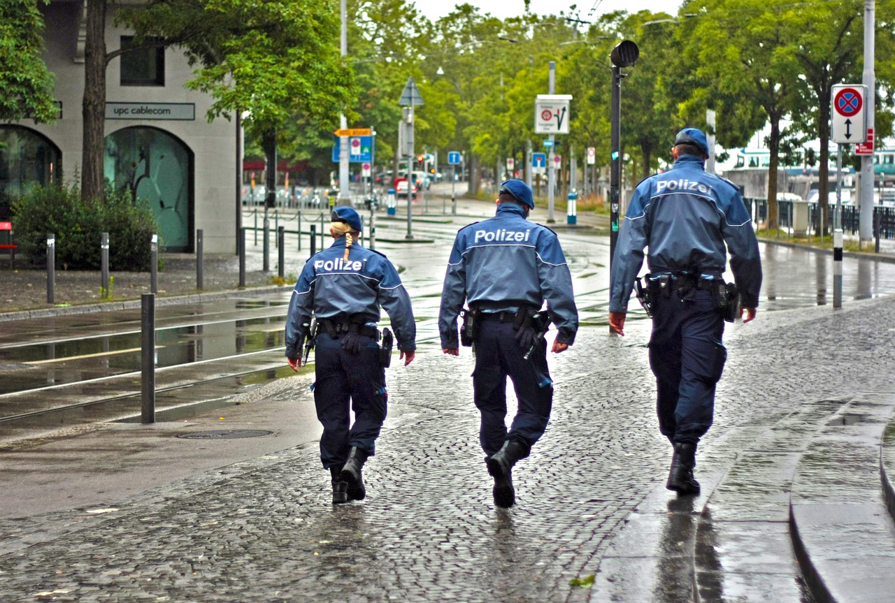 Image - city police street law urban