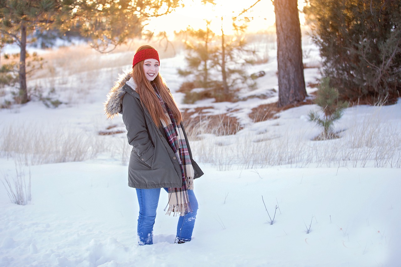 Image - winter redhead girl woman young