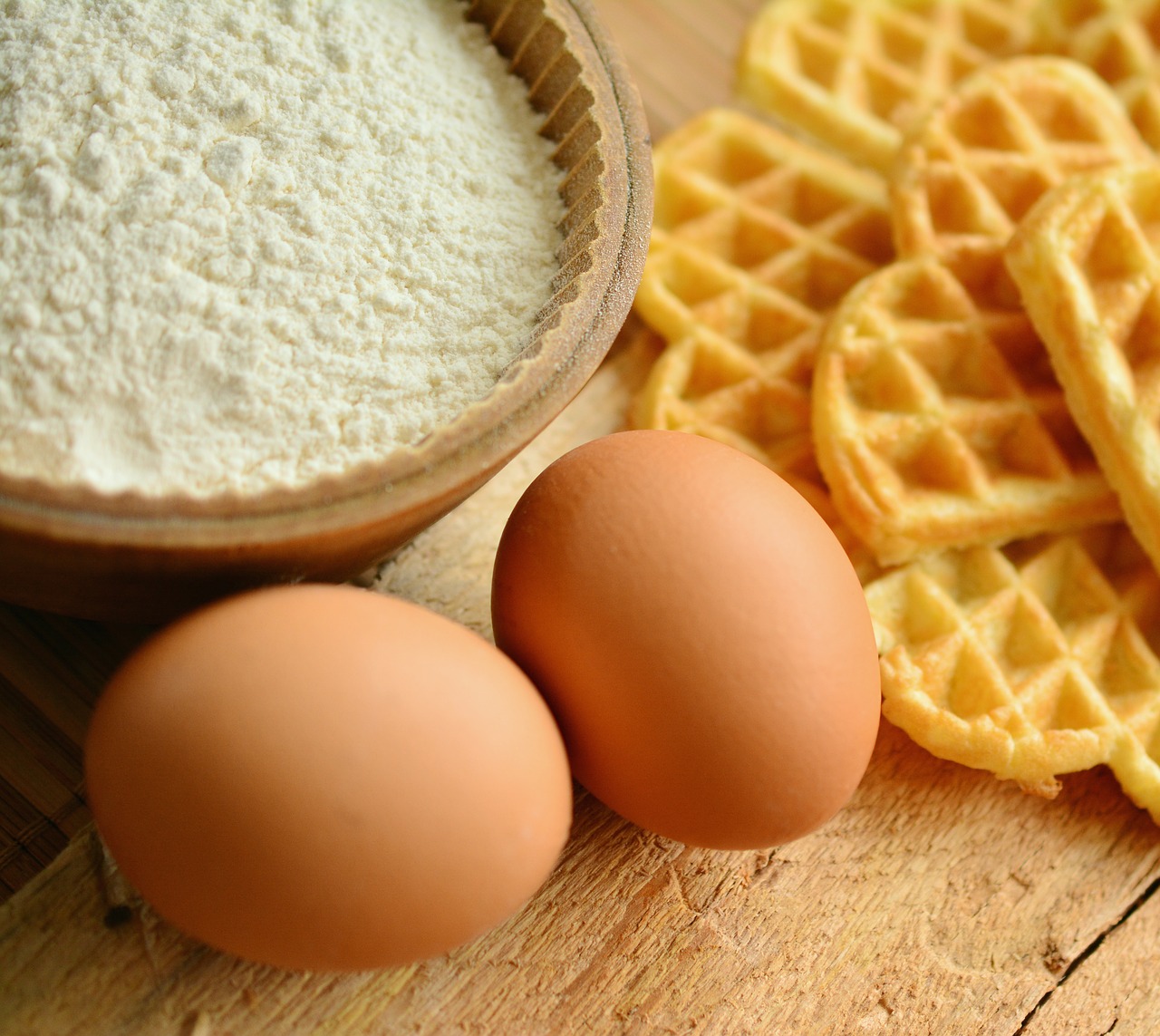 Image - waffles waffles bake ingredients