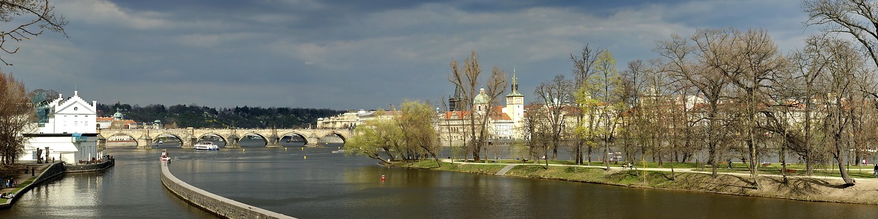 Image - prague praha spring green old